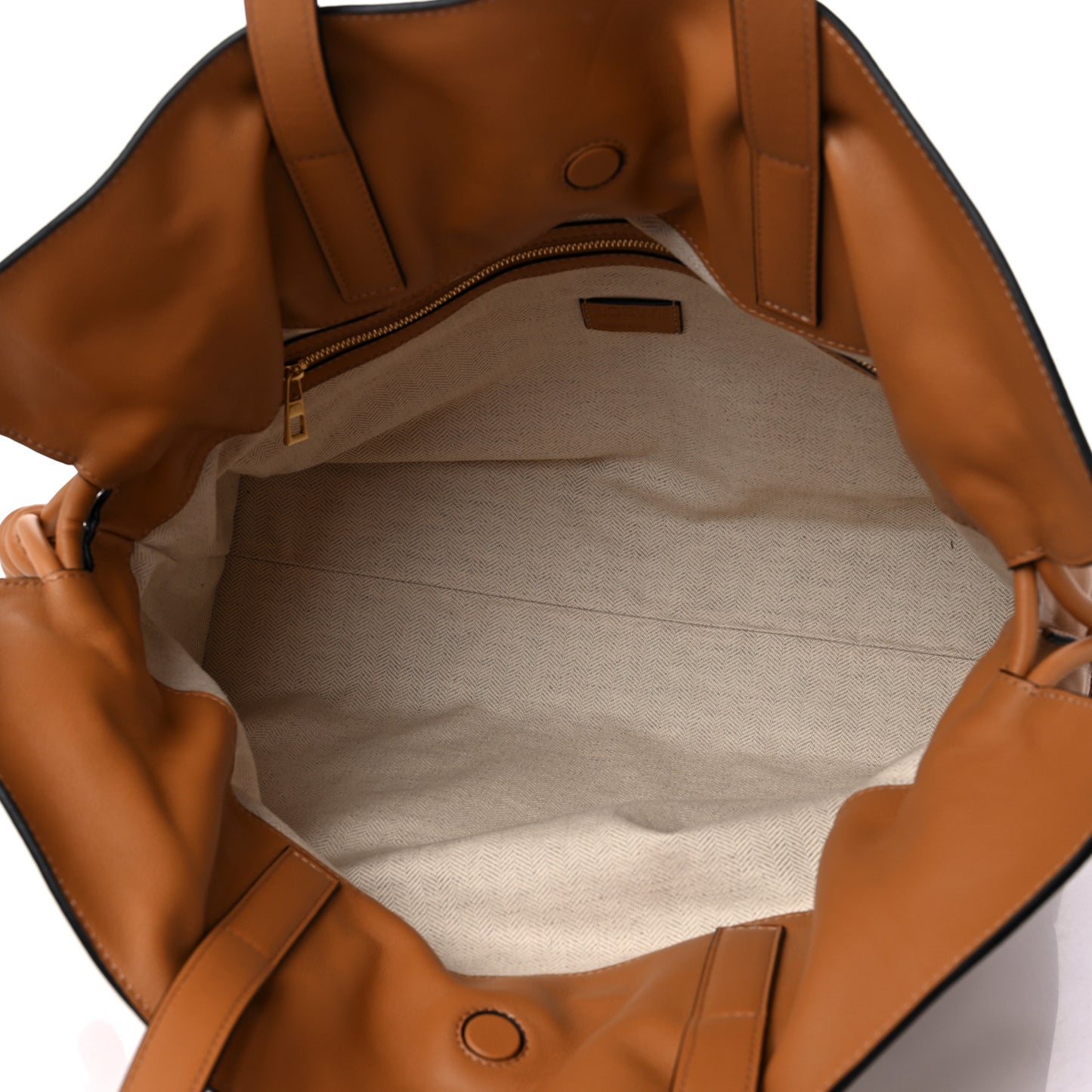 Calfskin Large Flamenco Knot Bag Warm Desert