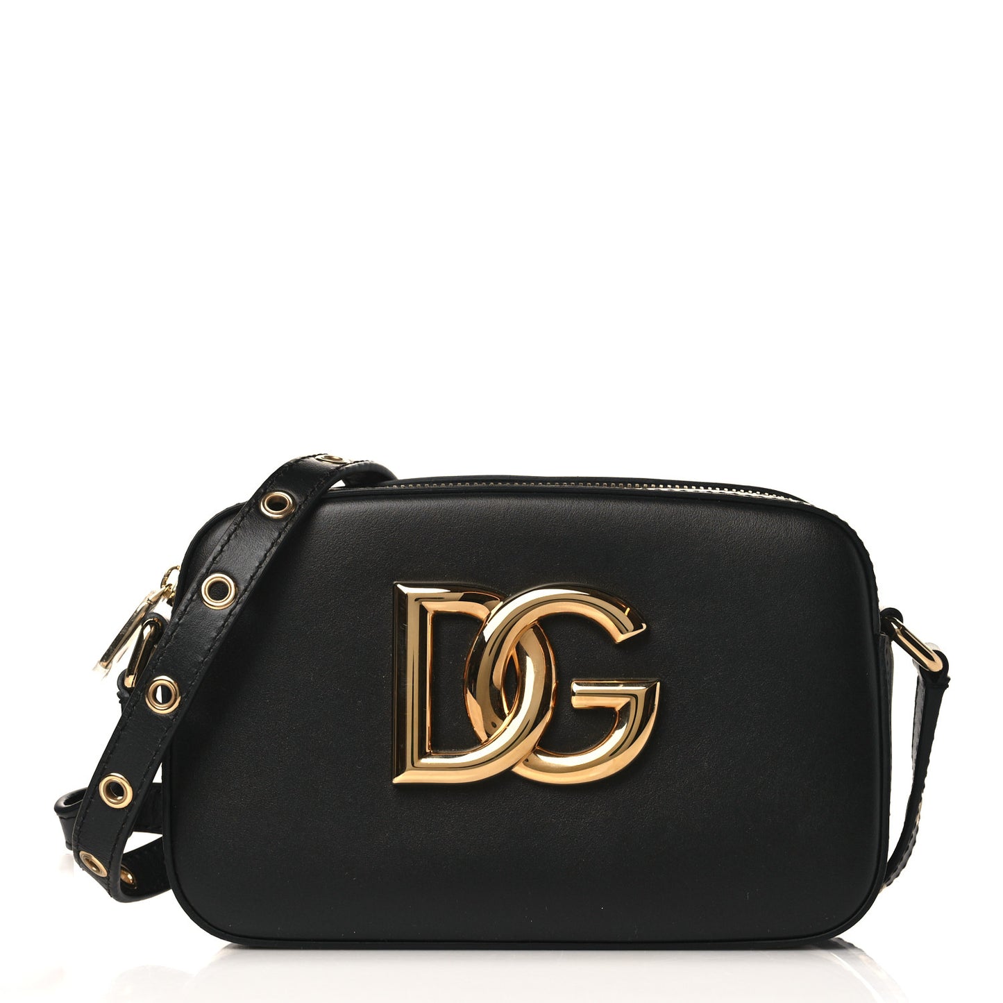 Calfskin 3.5 Camera Crossbody Bag Black