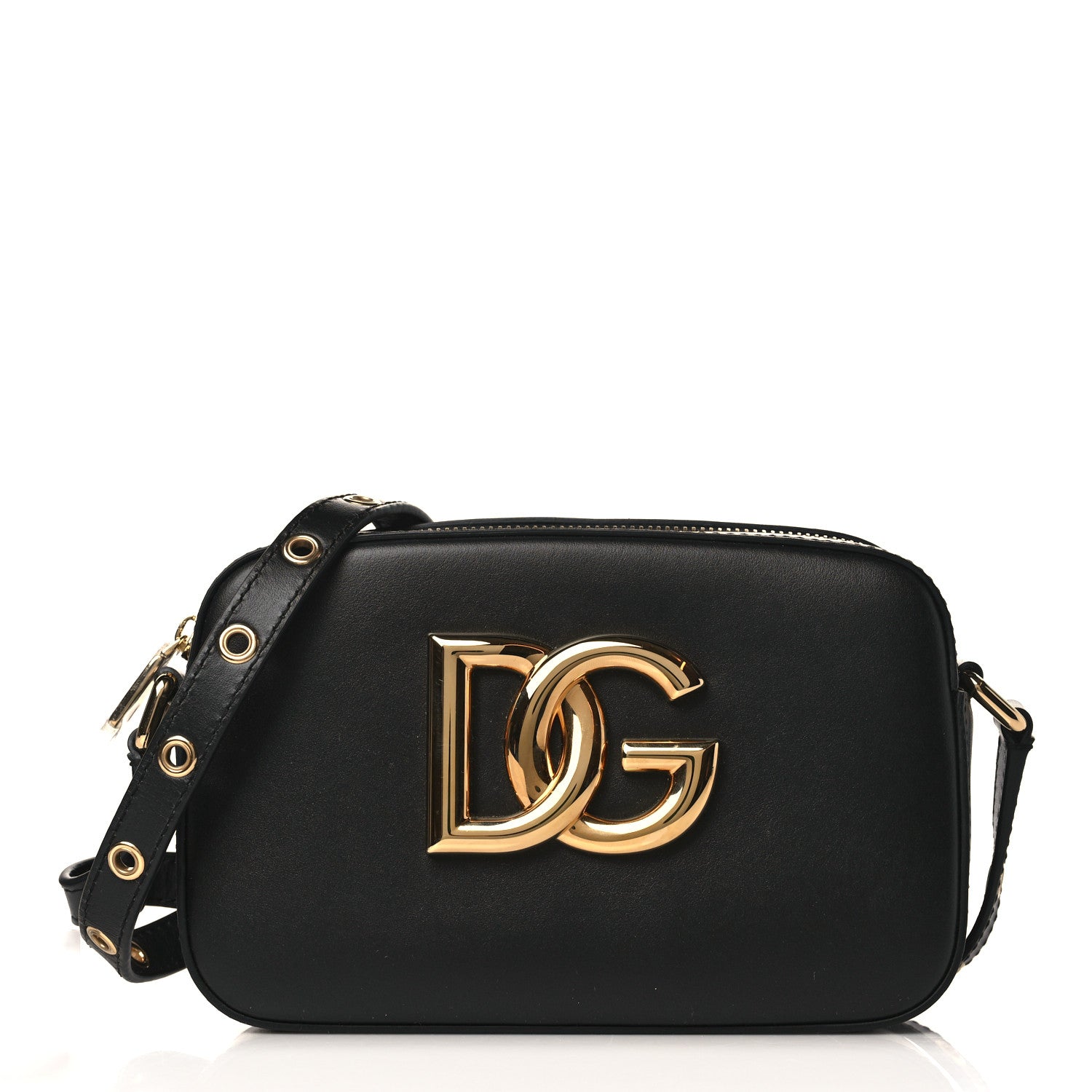 Dolce & Gabbana Calfskin 3.5 Camera Crossbody Bag Black 1 of 8