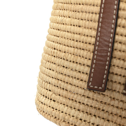 Loewe Raffia Small Square Basket Tote Bag Natural Tan 11 of 12