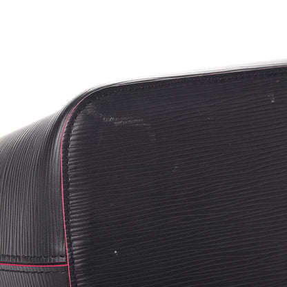 Louis Vuitton Epi Neverfull MM Black Hot Pink 14 of 16