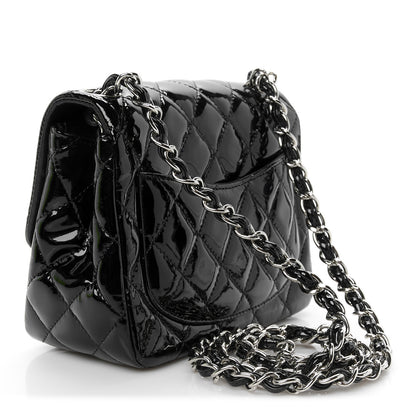 Chanel Patent Calfskin Quilted Mini Square Flap Black 3 of 11