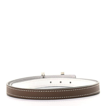 Hermes Epsom Swift 13mm Focus Belt 75 Etoupe White 2 of 5