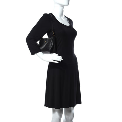 Prada Vitello Daino Pochette Bag Black 2 of 9