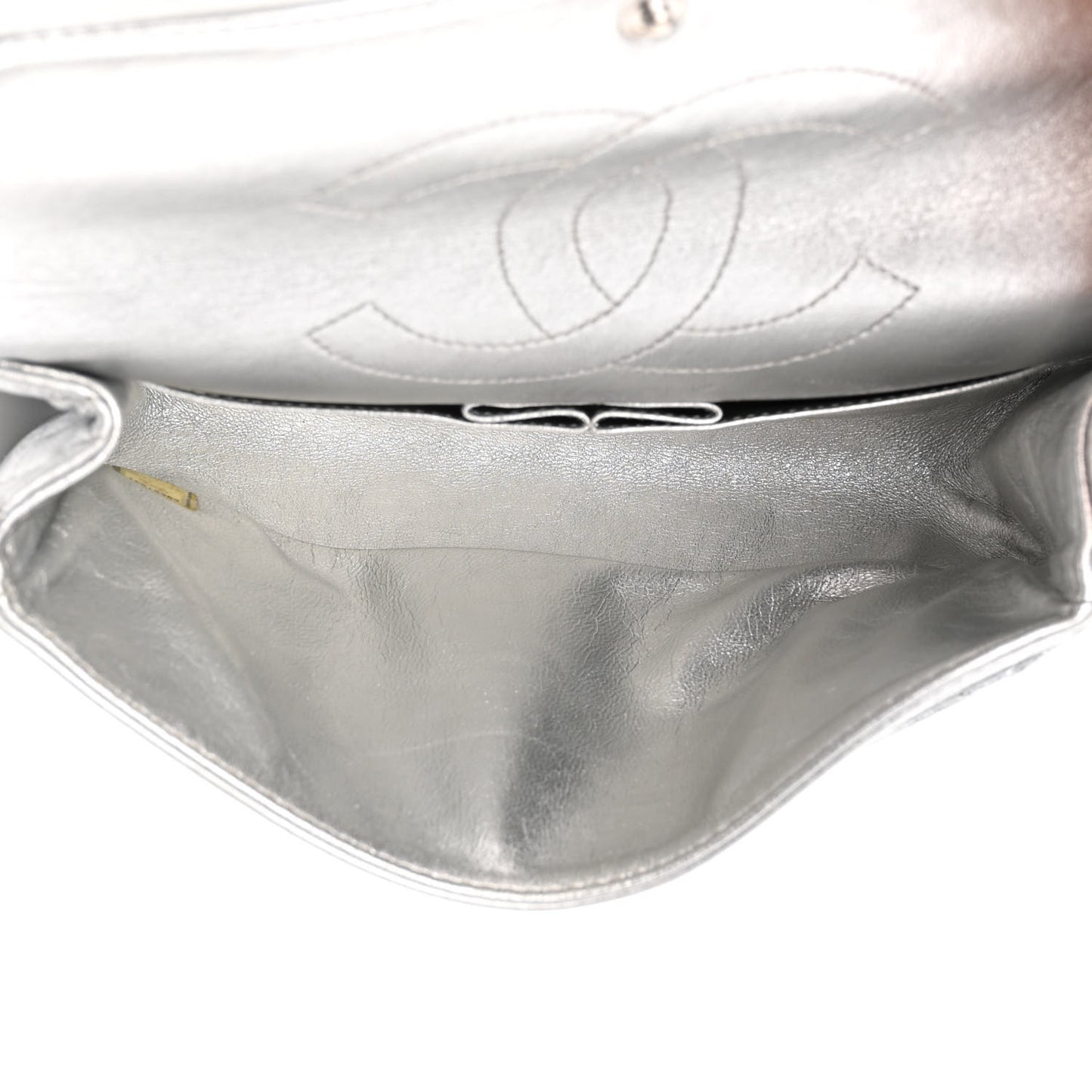 Metallic Lambskin Quilted 2.55 Reissue 226 Flap Silver