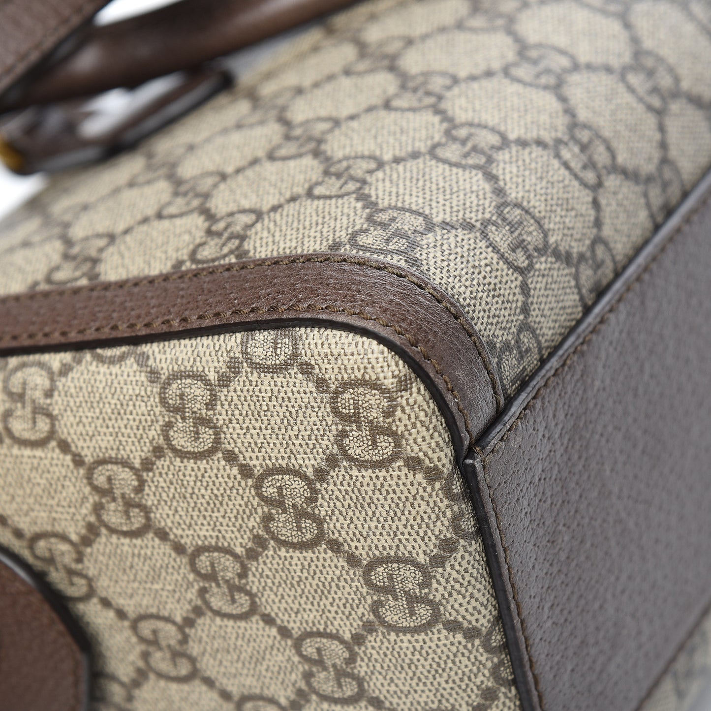GG Supreme Monogram Web Medium Ophidia Boston Brown