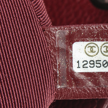 Chanel Caviar Quilted Grand Shopping Tote GST Red 7 of 7