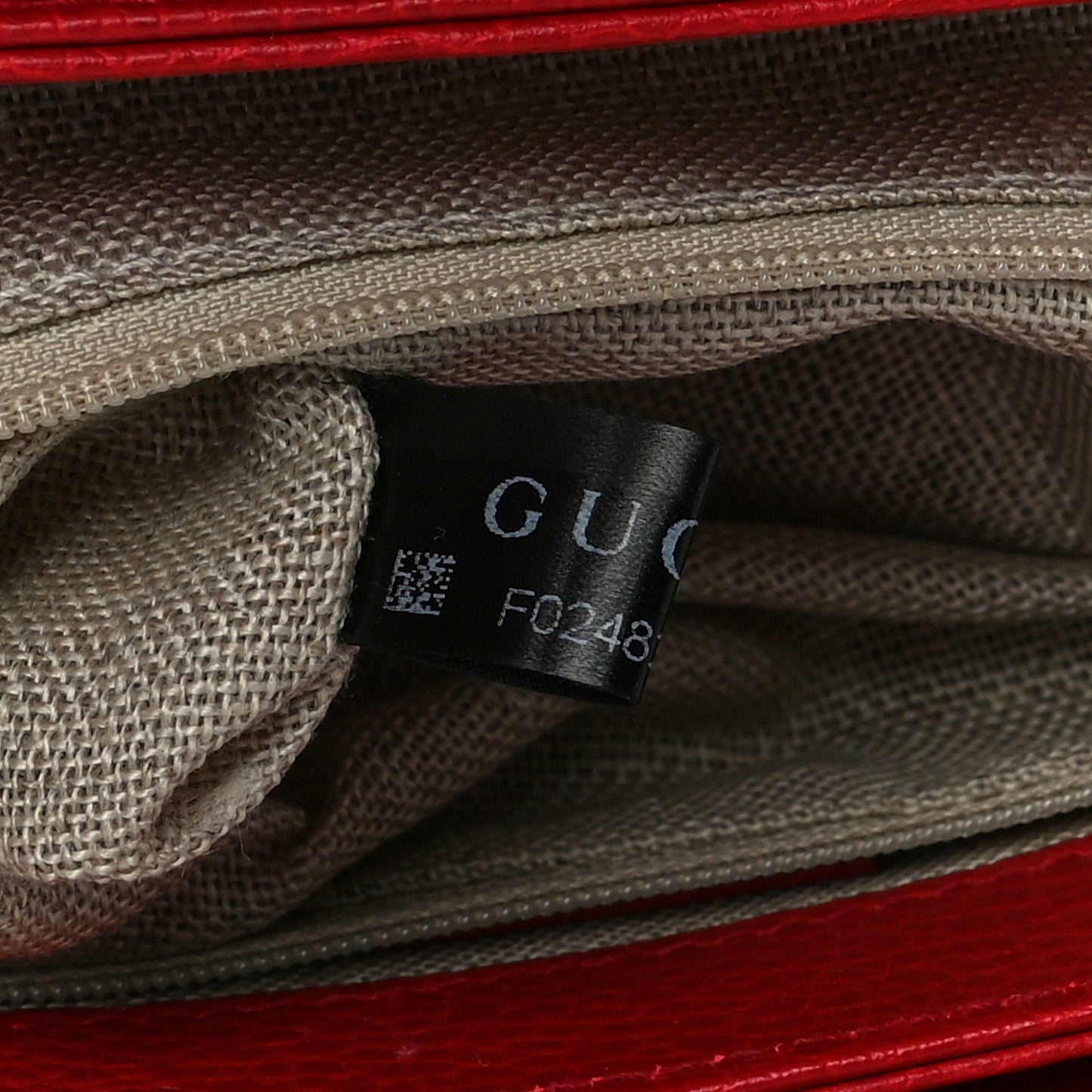 Dollar Calfskin Medium Interlocking G Top Handle Shoulder Bag Red