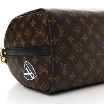 Louis Vuitton Monogram My World Tour Speedy Bandouliere 30 Black 9 of 10