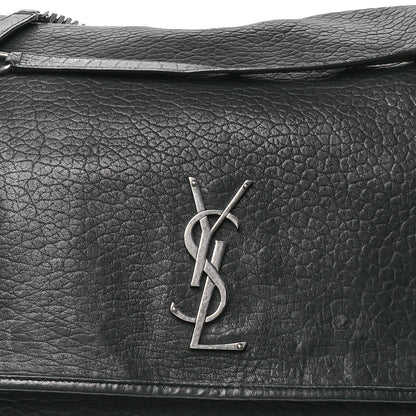 Saint Laurent Grained Lambskin Monogram Oversized Niki Chain Satchel Black 8 of 12