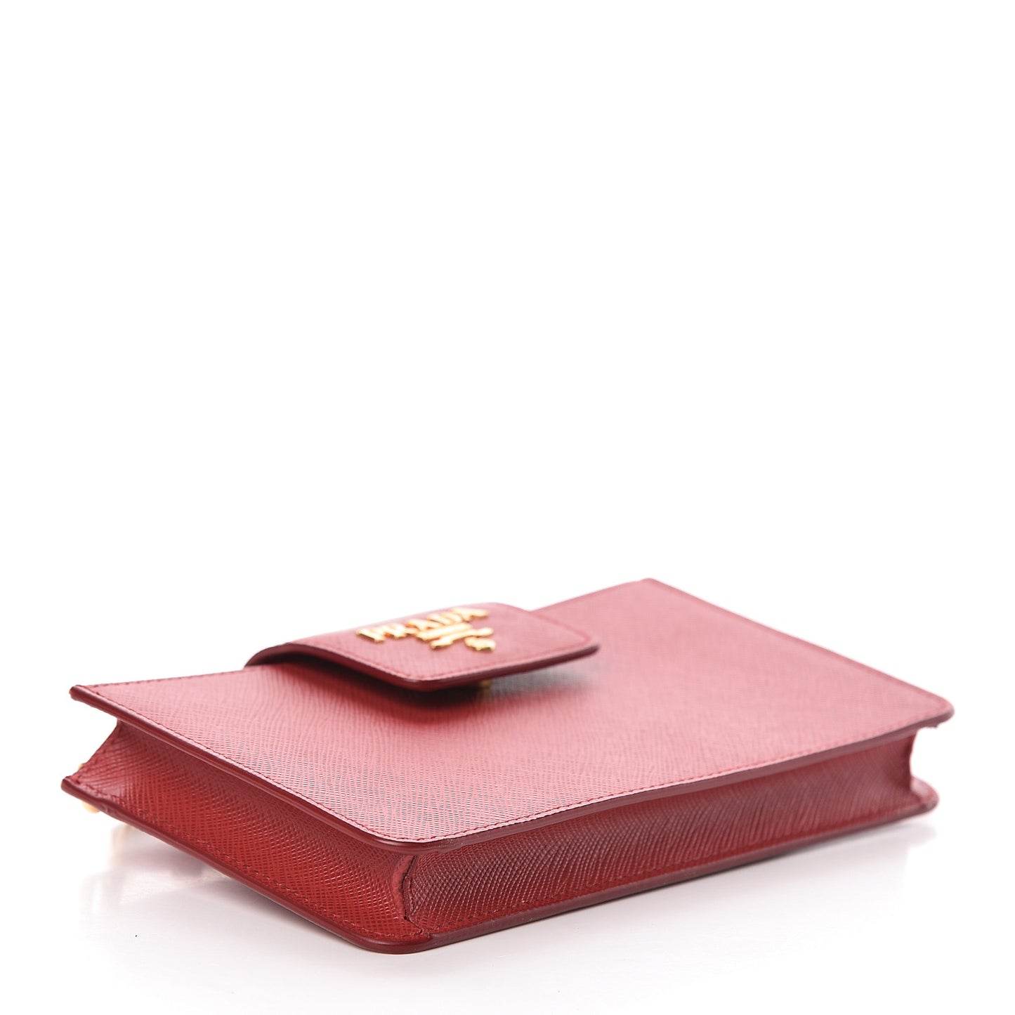 Saffiano Metal Wristlet iPhone Case Fuoco