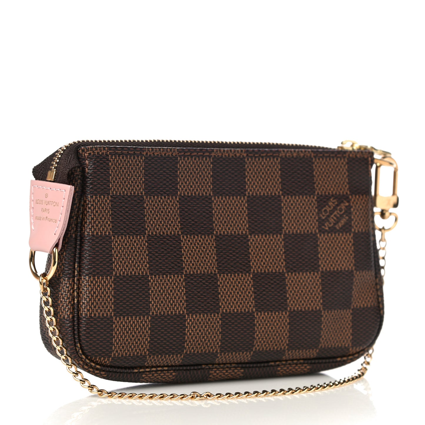 Damier Ebene 2020 Christmas Animation Big Wheel Mini Pochette Accessories Rose Ballerine
