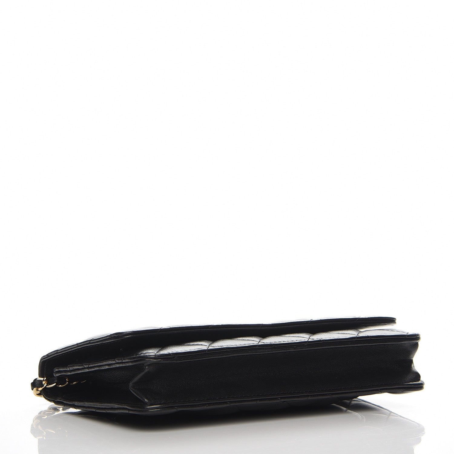 Chanel Lambskin Quilted Wallet On Chain WOC Black 4 of 8