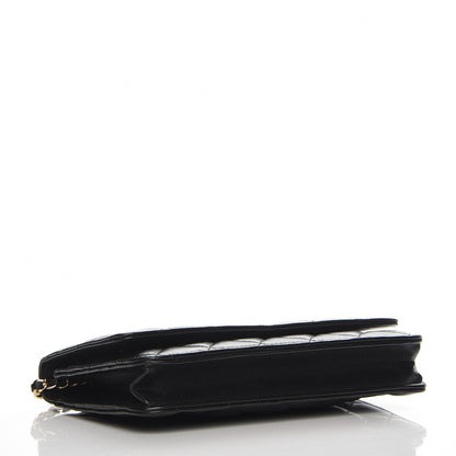 Chanel Lambskin Quilted Wallet On Chain WOC Black 4 of 8