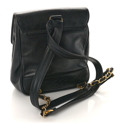 Chanel Caviar CC Backpack Black 3 of 9