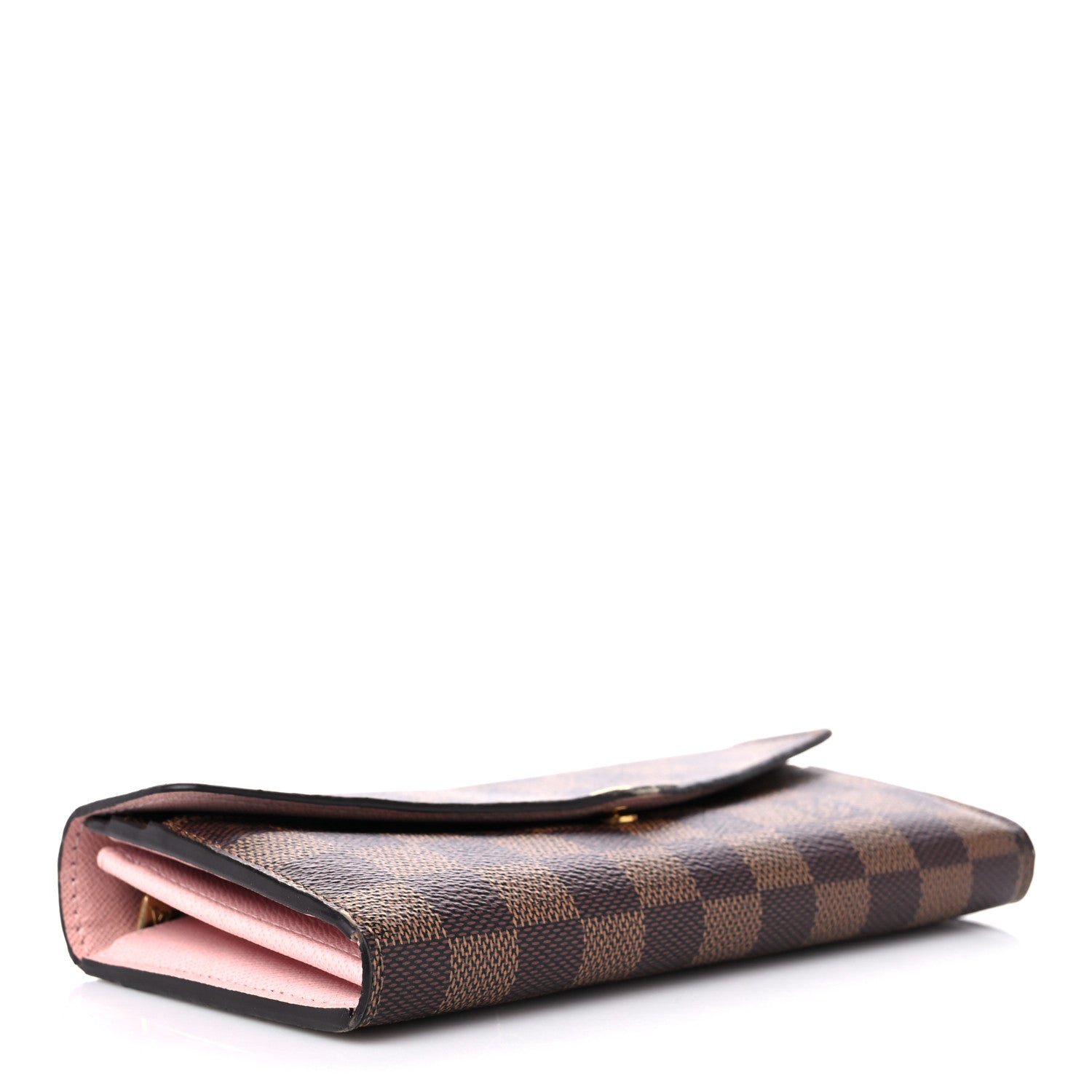 Louis Vuitton Damier Ebene Sarah Wallet NM Rose Ballerine 4 of 18