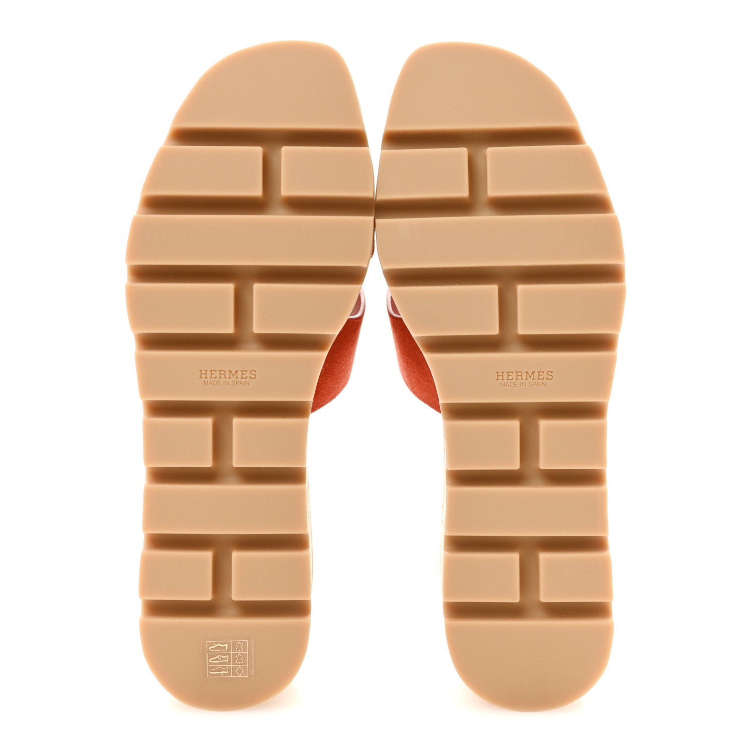 Hermes Suede Goatskin Cork Eze 30 Sandals 40 Orange Brulee 6 of 10