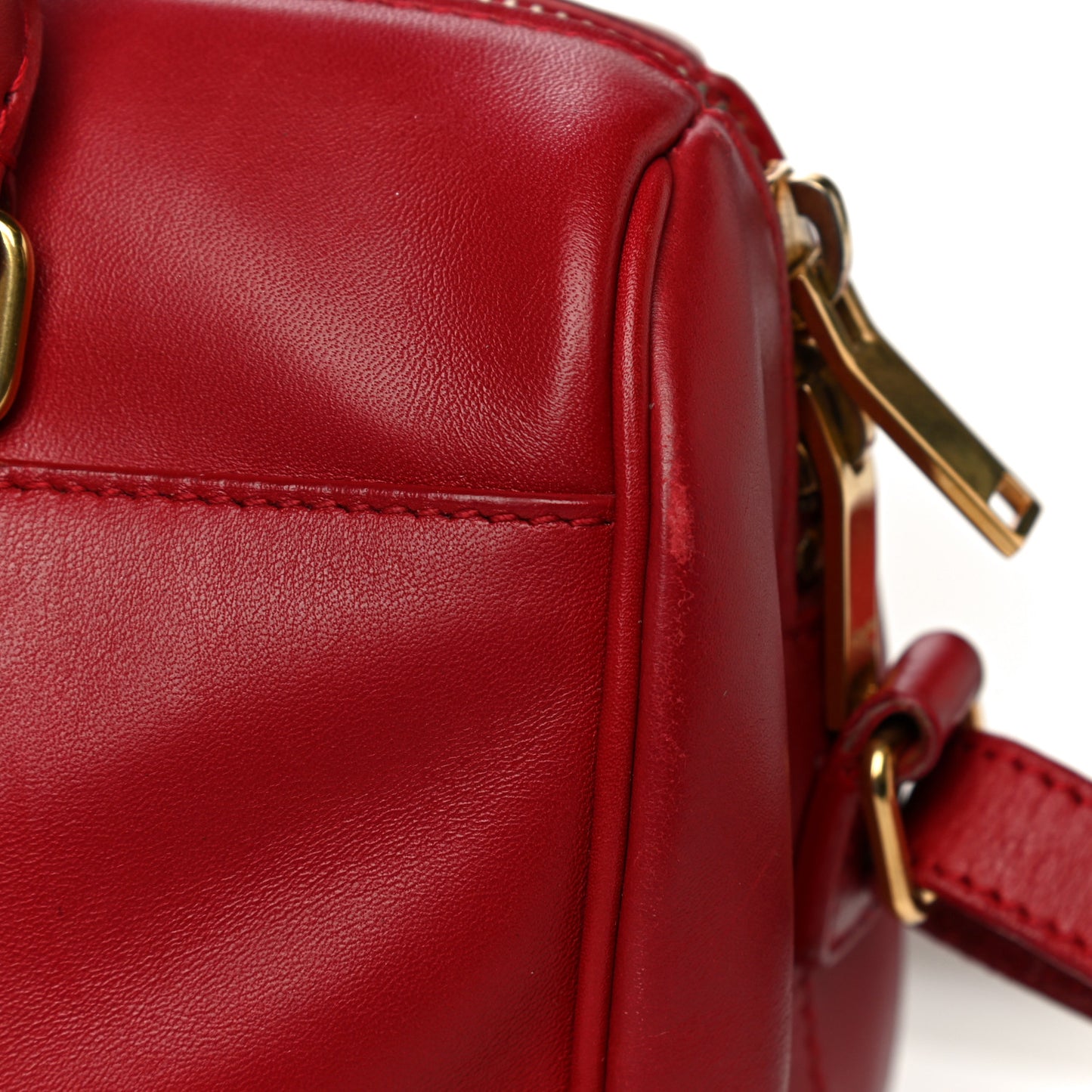 Calfskin Classic Baby Duffle Red