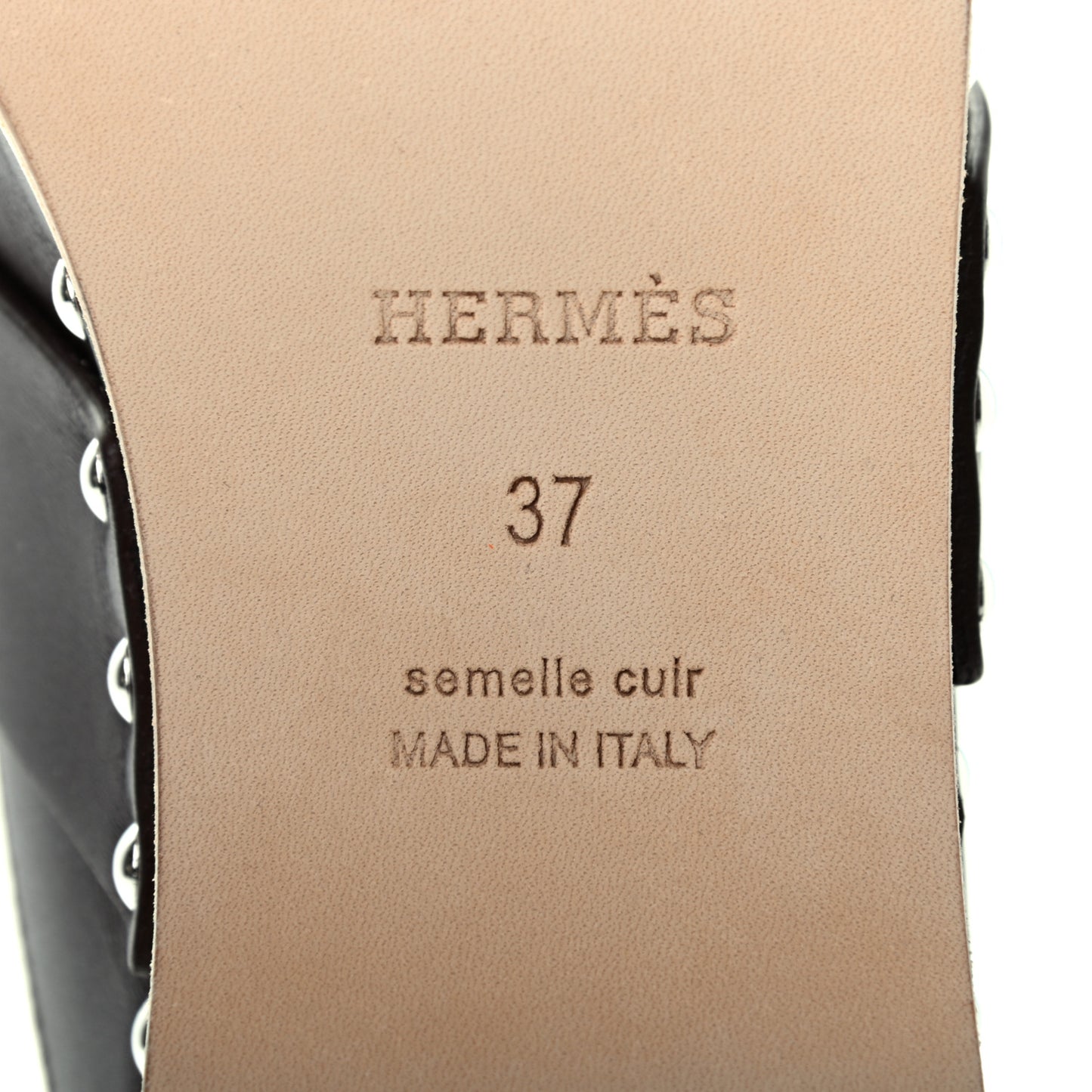 Calfskin Calya Mules 37 Brown