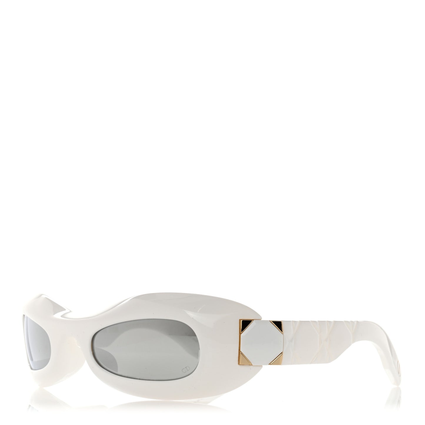 Lady 95.22 Round Sunglasses White
