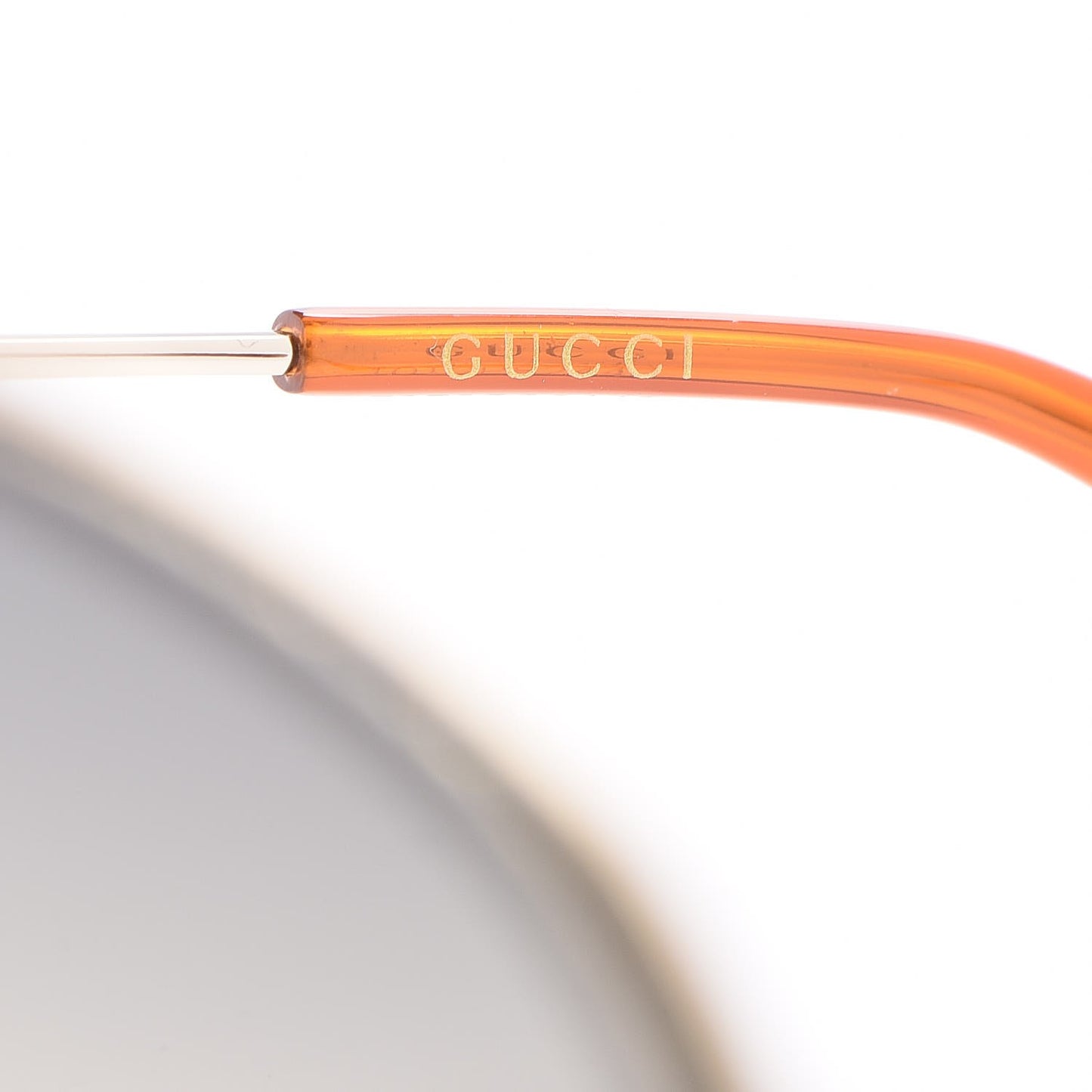 Metal Glitter Aviator Sunglasses G0227S Gold