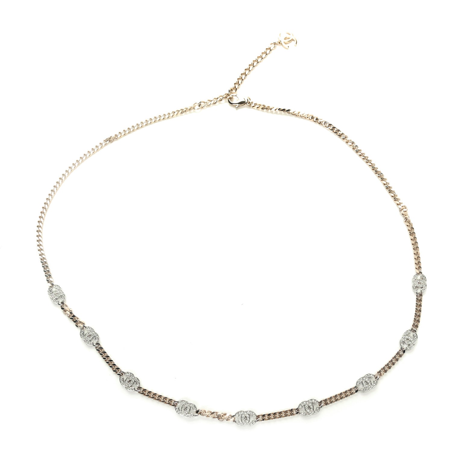 Chanel Crystal CC Chain Belt 90 Gold 1 of 4