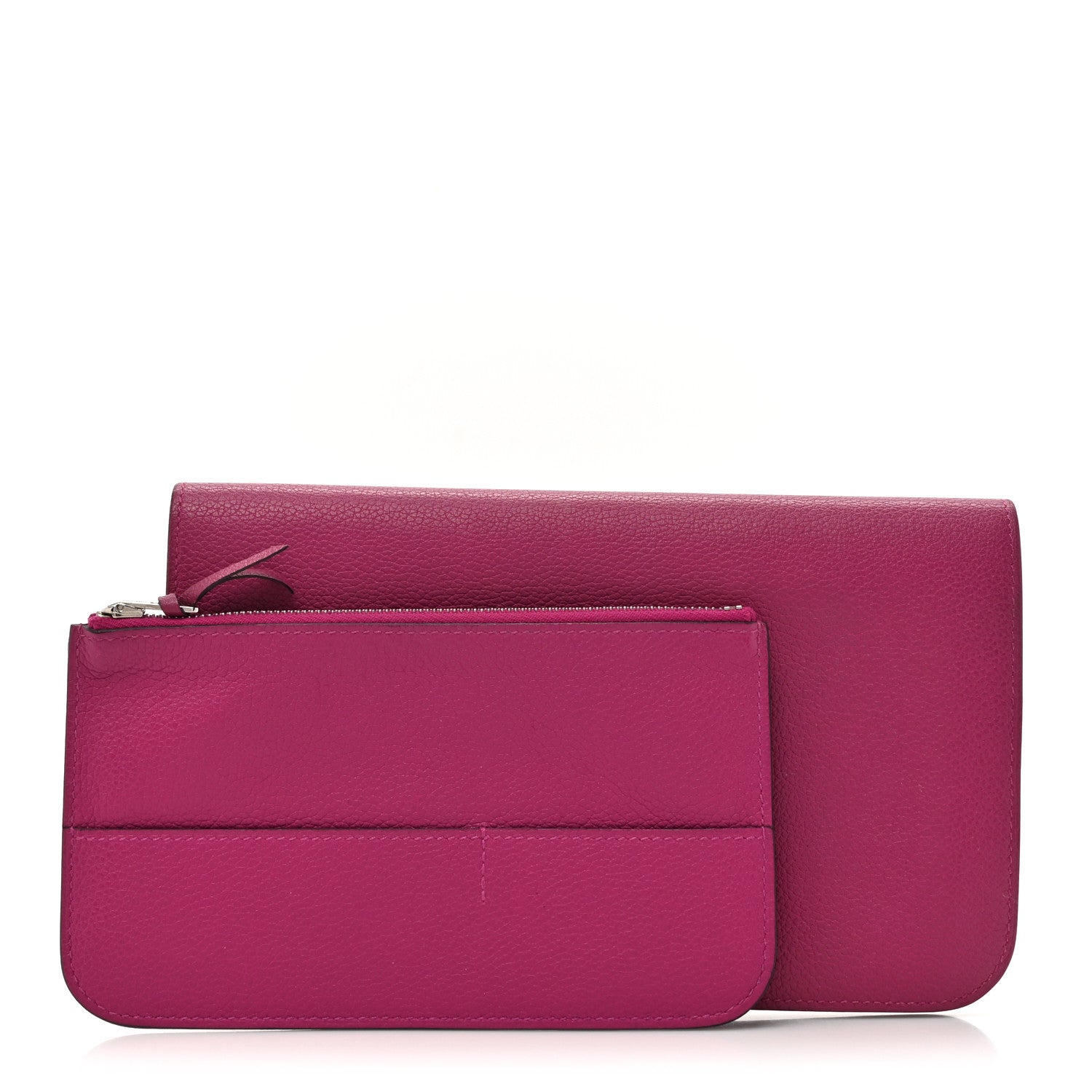 Hermes Evercolor Dogon Duo Wallet Rose Pourpre 2 of 16