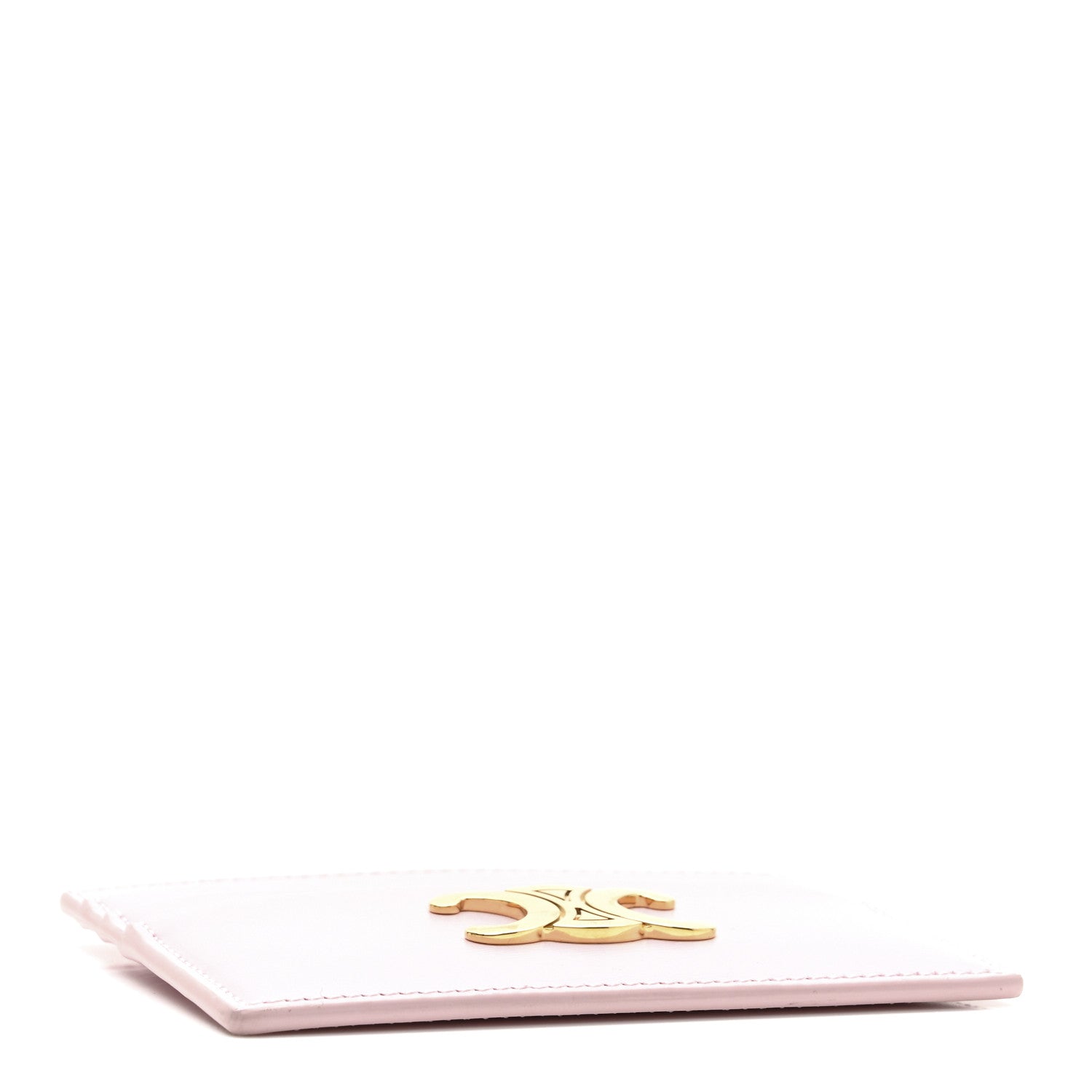 Celine Shiny Calfskin Triomphe Card Holder Petal 4 of 8