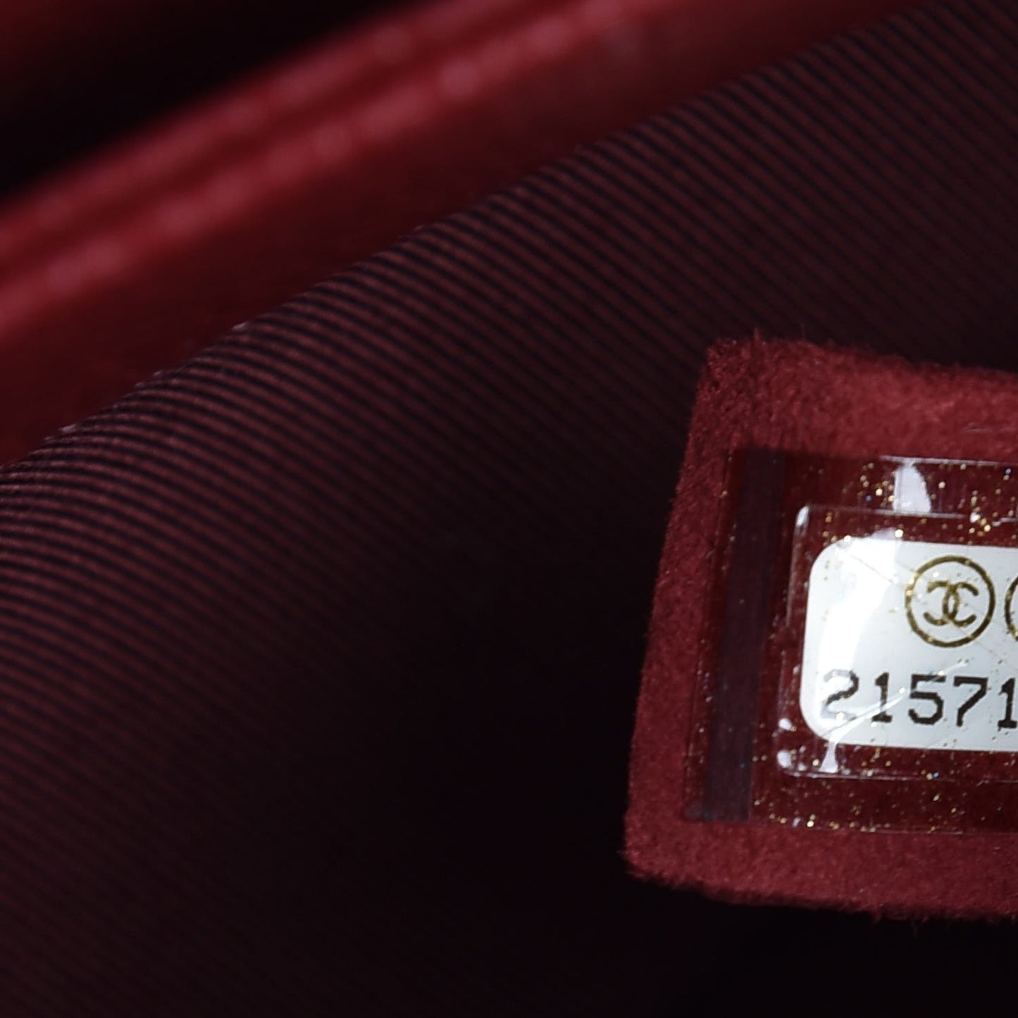 Caviar Quilted City Shopping Tote Dark Red