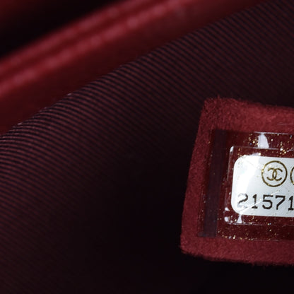 Chanel Caviar Quilted City Shopping Tote Dark Red 7 of 7