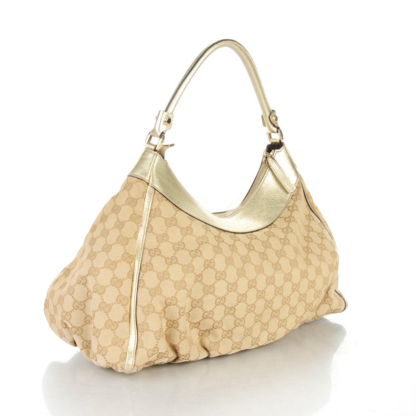 Monogram Large D Gold Hobo Gold