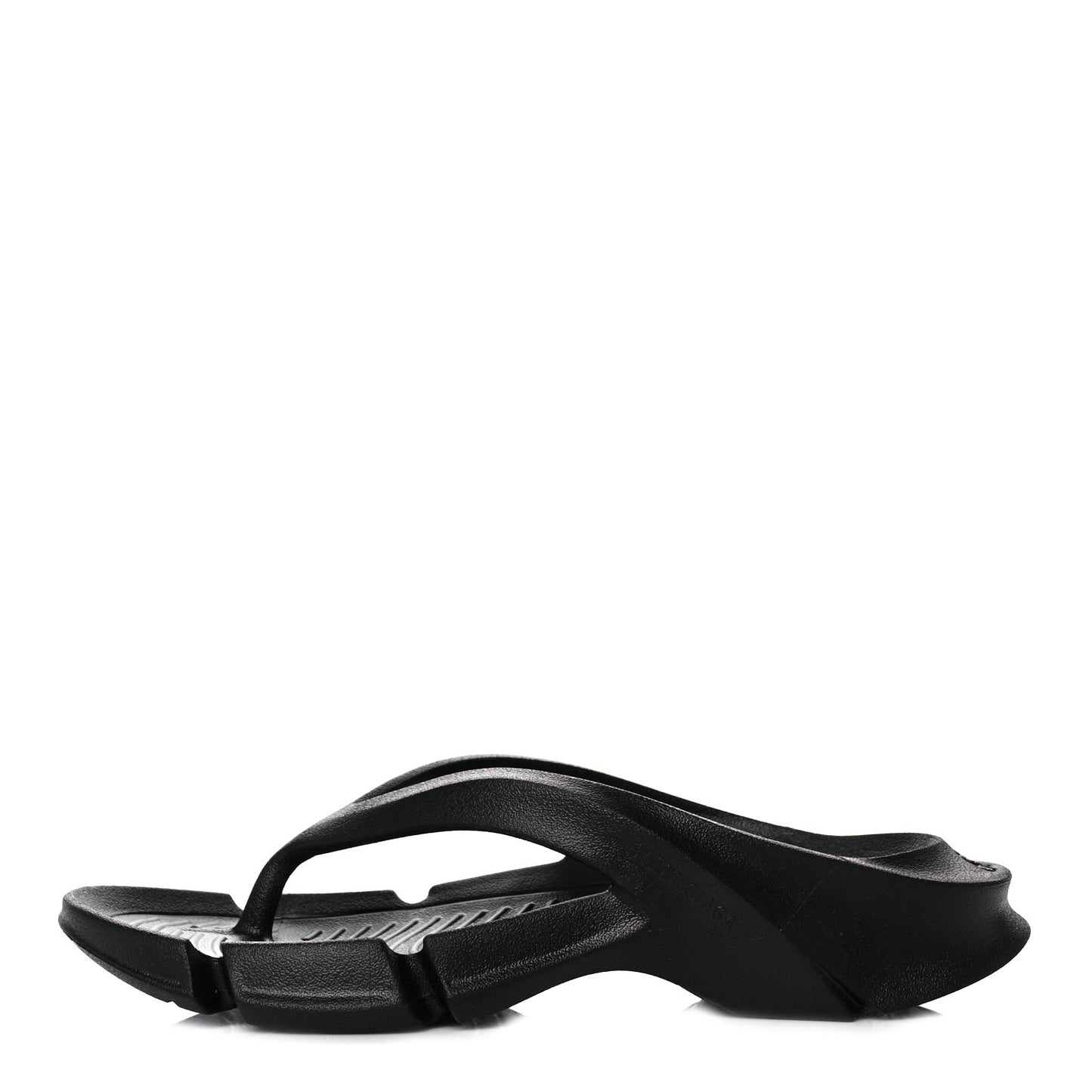 Rubber Womens Mold Thong Sandals 37 Black