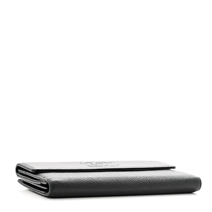 Chanel Caviar Timeless CC Large Gusset Flap Wallet Black 4 of 12