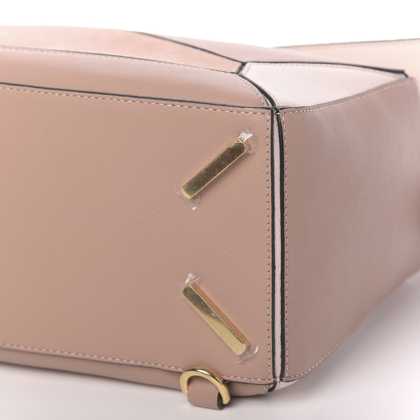 Calfskin Suede Medium Puzzle Bag Blush
