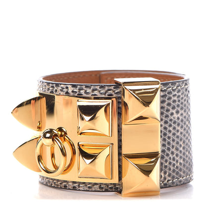 Hermes Lizard Collier De Chien CDC Bracelet S Ombre 1 of 9