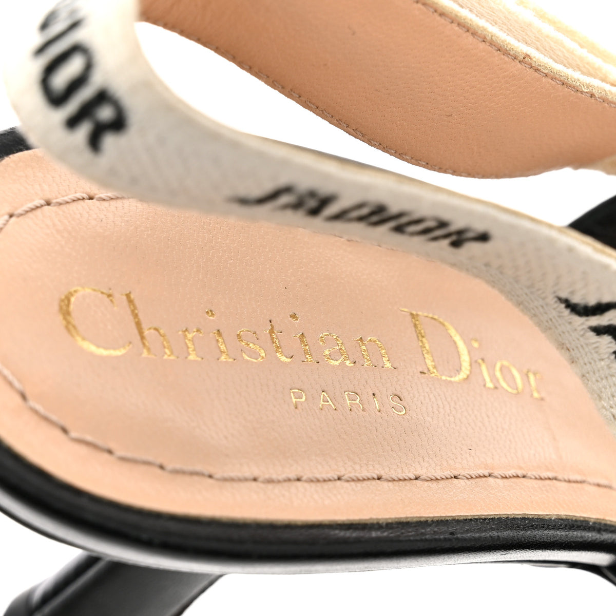Christian Dior Lambskin Ribbon J'Adior Slingback 65mm Pumps 37.5 Black 9 of 15
