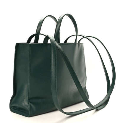Telfar Vegan Leather Medium Shopping Bag Dark Olive 3 of 8