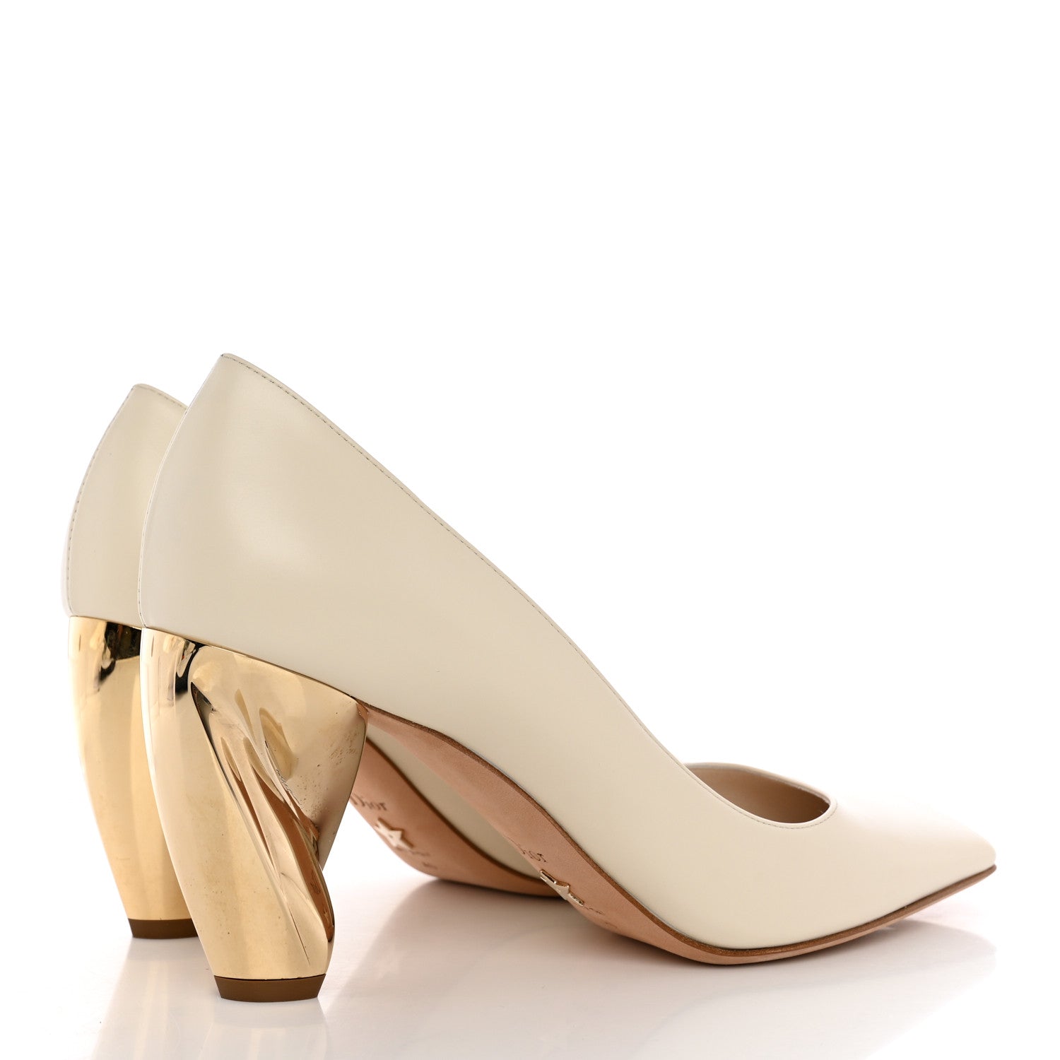 Christian Dior Soft Calfskin Rhodes 80mm Pumps 40 Off White 4 of 13