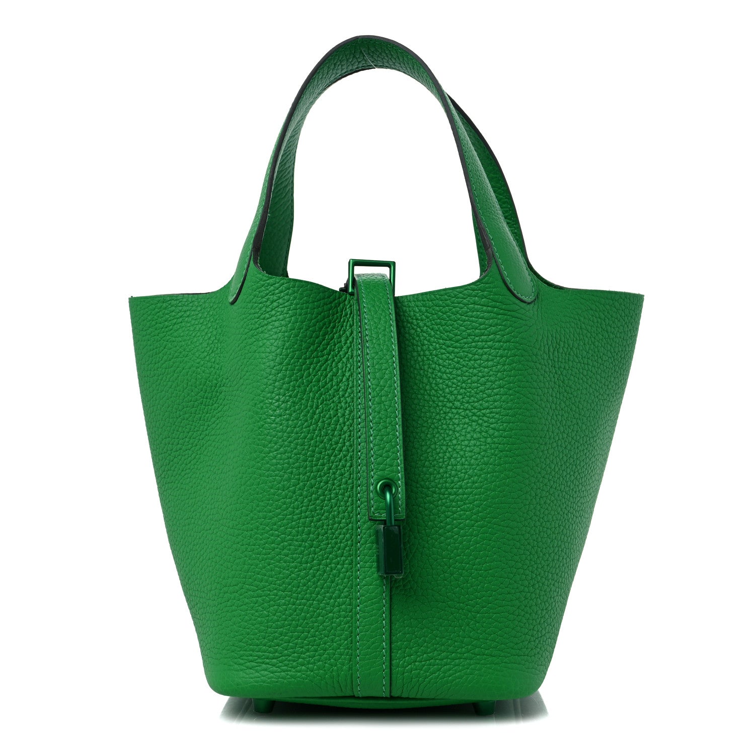 Hermes Taurillon Clemence Monochrome Picotin Lock 18 PM Bambou 1 of 10