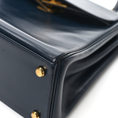 Hermes Box Kelly Retourne 28 Indigo 10 of 12