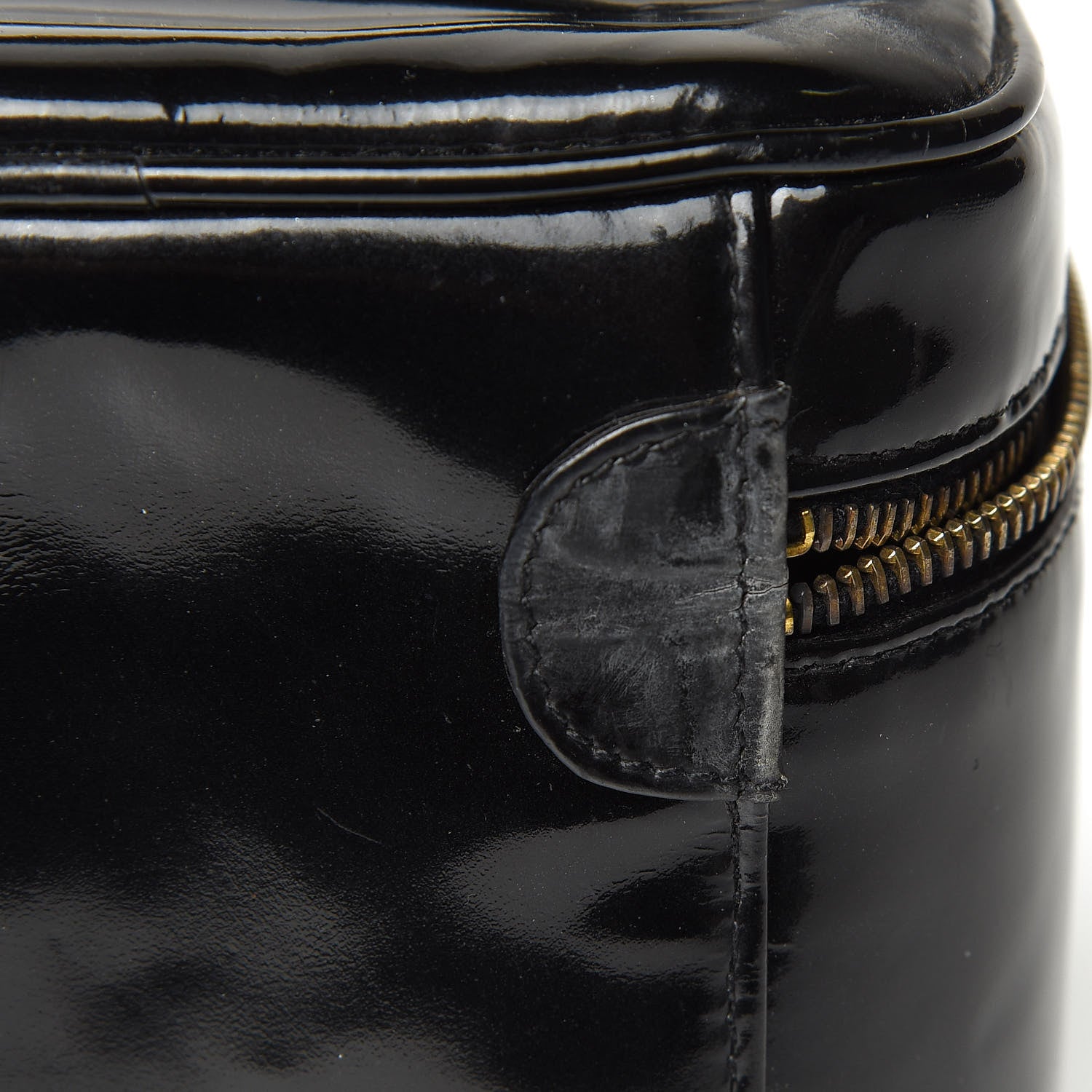 Chanel Patent Vanity Cosmetic Case Black 11 of 12