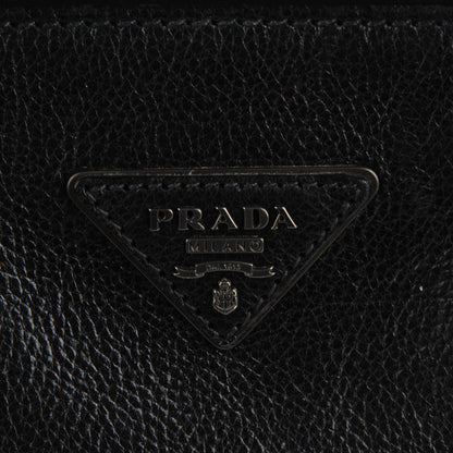 Prada Glace Calf Twin Pocket Tote Nero Black 5 of 8