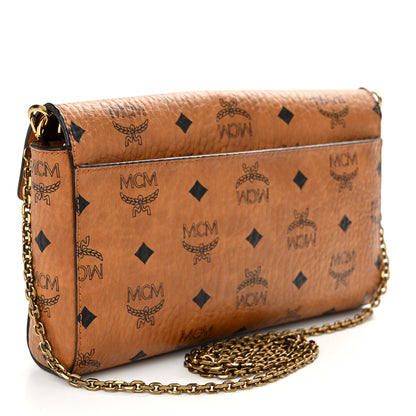 MCM Visetos Millie Wallet On Chain Cognac 3 of 12