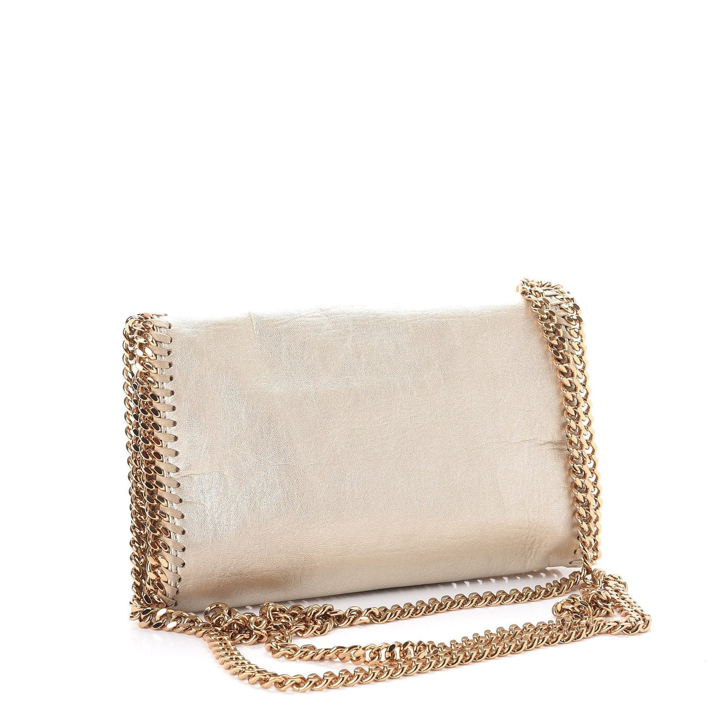 Shaggy Deer Falabella Crossbody Bag Gold