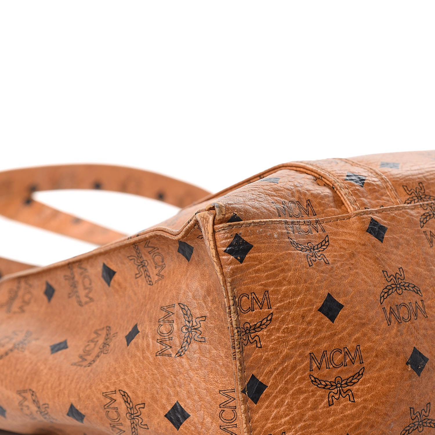 MCM Visetos Shoulder Bag Cognac 9 of 16