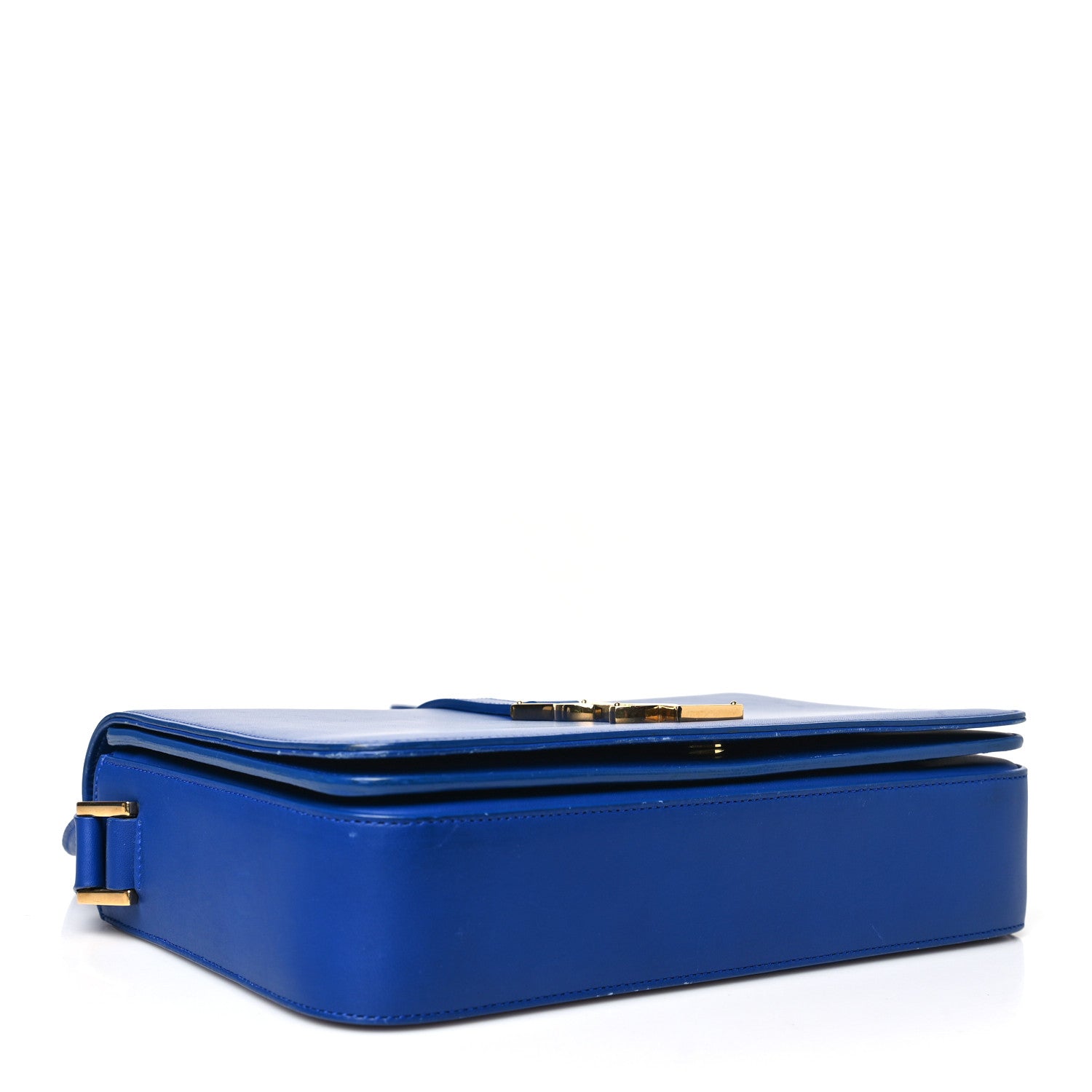 Saint Laurent Smooth Calfskin Medium Classic Monogram Universite Bag Royal Blue 4 of 16