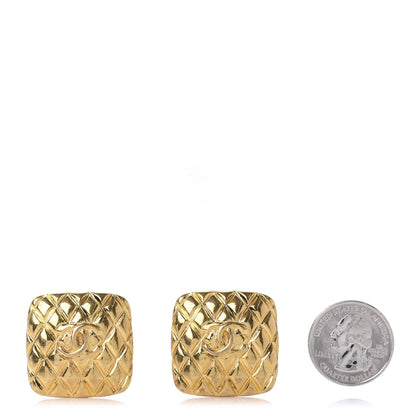 Chanel CC Clip On Earrings Gold 2 of 4
