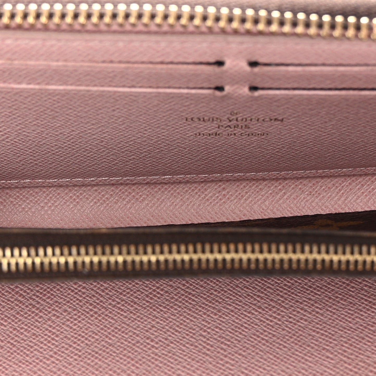 Monogram Clemence Wallet Rose Ballerine