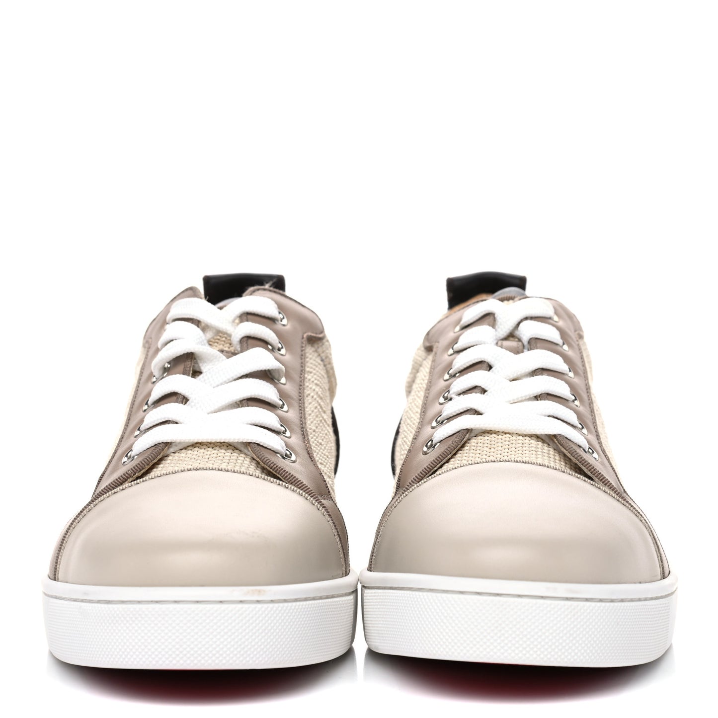 Calfskin Mens Junior Orlato Flat Sneakers 44 Natural