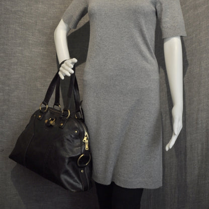 Saint Laurent Leather Large Muse Dark Brown 2 of 2